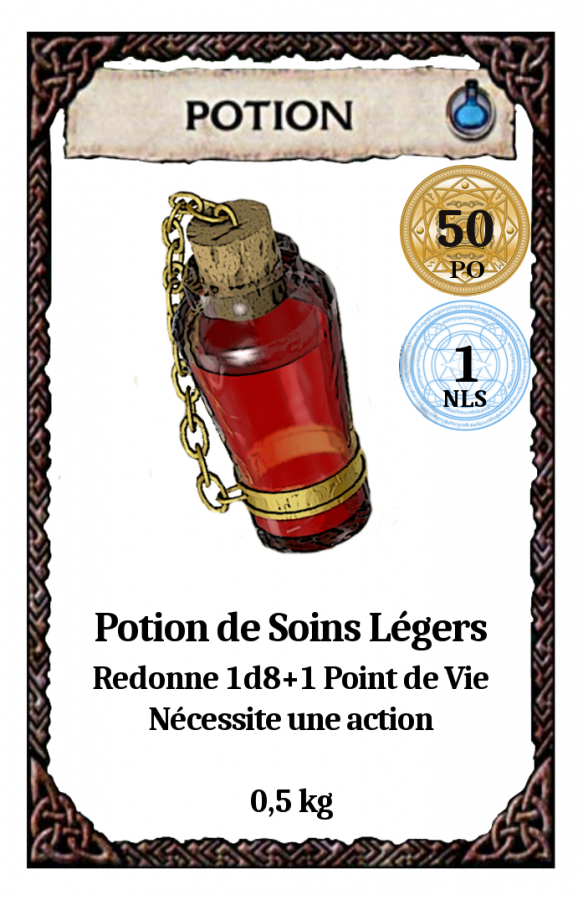 Potion - potion de soins légers